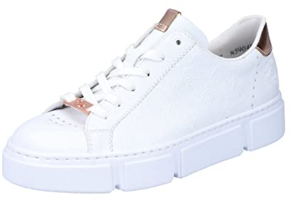 Rieker Damen Sneaker N5904-80 weiß Gr. 38