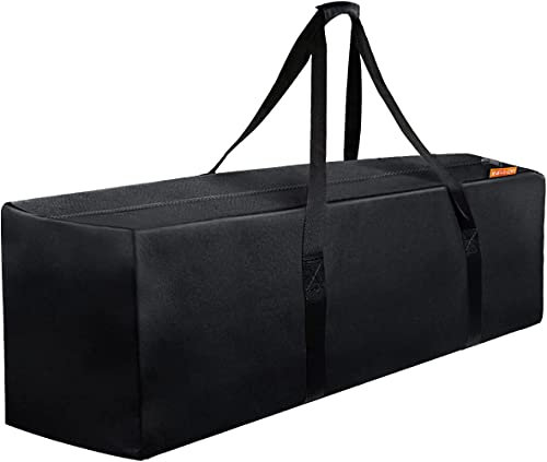 INFANZIA 197L Sac de Sport Grand Capacité pour Homme et Femme, Tres Grand Sac de Voyage résistant à l'eau Pliable avec Fermeture Eclair Améliorée, Solide et Durable, Noir