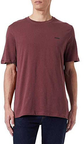 HUGO Men's T-Shirt, Dark Brown204., M
