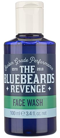 The Bluebeards Revenge Face Wash, Deep Cleansing, 100ml | Deep Cleansing and Refreshing Facial Cleanser, Removes Dirt, Oil and Impurities, For Fresh Clean Skin