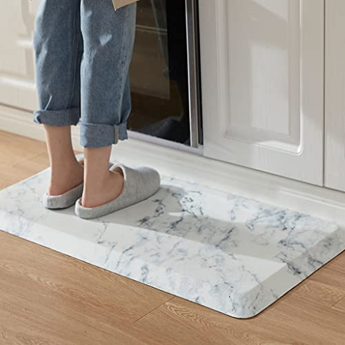 ZONOBI Anti-Ermüdungsmatte Gepolstert Küchenteppich Hochwertig Bauernhof rutschfest Stehpultmatte Wasserdicht Leicht zu Reinigen für Büro, Haus, Waschküche (Color : STYLE1, Size : 100 * 50cm)