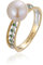 Ring Schmuck Damen, Schmuck Ringe Gold Weißgold Dreieckiger Hohler Perlenring Verlobungsring Verlobung Größe 57 (18.1)