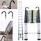 7Sevenjokers 6.2M Telescopic Aluminium Extension Ladder with 2 Detachable Hooks, Max Load 330lbs