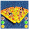 JUNZAI Luftmatratze Pool, Pizza Luftmatratze Wasser, Mit 3/6 GeträNkehaltern WasserhäNgematte FüR Kinder Und Erwachsene,2PCS