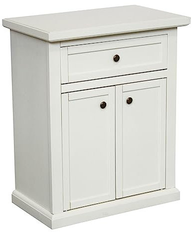Vicentini arreda MOBILE PORTA TELEFONO ENTRATINA IN LEGNO SHABBY CHIC BIANCO 2 ANTE 1 CASSETTO TELAIO
