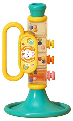 Trompetenspielzeug für, mit Seinem Bezaubernden Cartoon-Design, Multifunktionales Baby-Trompeten-Musikspielzeug aus ABS für die Frühe Bildung (Blau