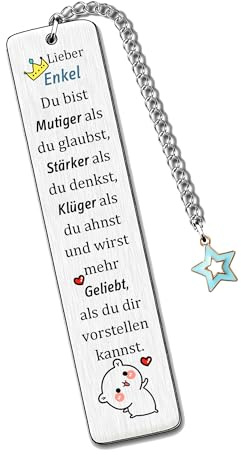 Enkel Lesezeichen Weihnachtsgeschenk Inspirierend zur Universität Ermutigen Abschluss Andenken Geburtstag Begleiten Zurück zur Schule Geschenk Schätzen Buchzubehör von Opa Oma