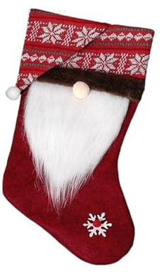 VducK Medias navideñas, Adornos para árboles de Navidad, Calcetines de Regalo de Dulces, decoración de Chimenea, calcetín Colgante, Accesorio para Fiestas en el hogar