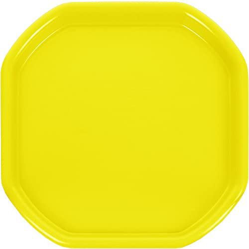 M1SS Small Octagonal Mixing Tray 70cm x 70cm - Concrete & Mortar Mixing Tray - Kids Messy Activities - Plastic Tuff Spot Board - Water & Sand Activities - Set Of 1, Yellow