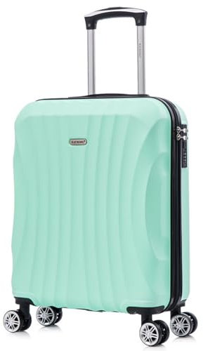RAYKONG Maleta de Cabina ABS 55x40x20cm (44L) - Maletas de Viaje Pequeñas Ligeras 20 Pulgadas - Menta