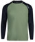 SURFEASY Rashguard Herren Langarm UPF 50+ Schwimmshirts Atmungsaktiv Surfen Angeln Wandern UV-Schutz Langarmshirt (Grün/Schwarz, L)