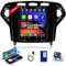Podofo 9.7‘’ Android Autoradio Bluetooth Für Ford Mondeo 2007-2010 Wireless Carplay Android Auto Mirror link,Car Radio 2 Din mit Bildschirm+AHD Rückfahrkamera HiFi RDS/FM/DVR