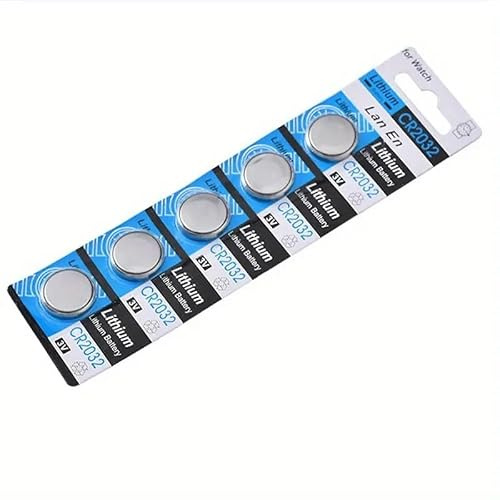 CR2032 Battery 3V CR 2032 DL2032 ECR2032 Lithium 5 Pack, POWEROWL High Capacity Lithium Button Batteries