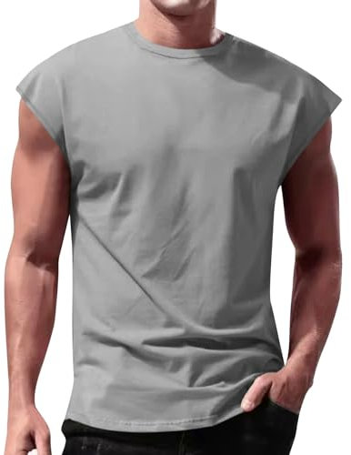 Muskelshirts Herren Sport, Shirt Herren Kurzarm Weiss, Casual Rundhals Tshirt Mode Sllim Fit Tops Bequemes Atmungsaktiv Sportshirts Premium Hautfreundlich Oberteile Hip Hop Streetwear