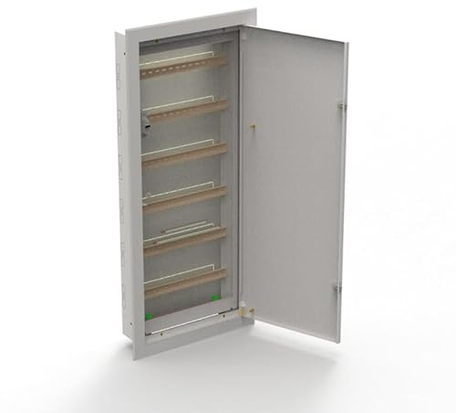 Doktorvolt Verteilerkasten Sicherungskasten Aus Metall Verteilerschrank Unterputz Stromverteiler Baustromverteiler 108 Module 6 Reihen IP30 1628