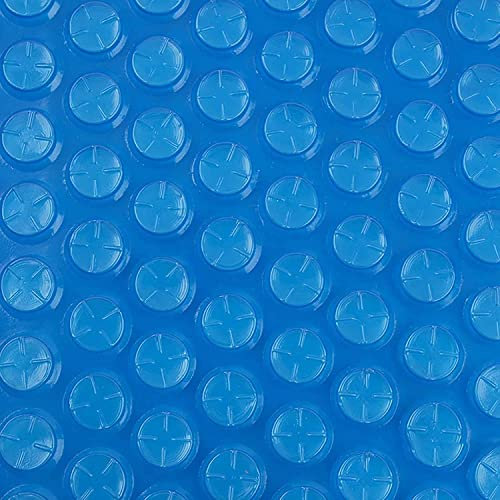 bâche Chauffage solaire Piscine Couverture De Piscine Solaire Robuste De 1m/2m/3m/4m/5m De Large, Bâche Bleue Imperméable avec Œillets for Piscines Hors Sol, Film Chauffant Extérieur(2m x 3m)