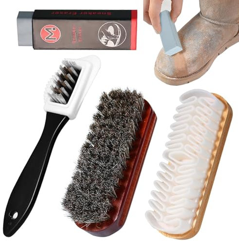 4 Pièces Bürste, Gomme Daim Chaussure, Gomme a Daim, Kit Nettoyage Chaussure, Brosse a Daim, Brosse Chaussure Nettoyage, Brosse Chaussure Daim, pour Daim, Nubuck, Daim Et Daim