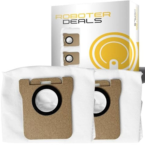 Roboter Deals - Staubbeutel, Ersatz Schmutzbeutel (2 Stück) für Xiaomi X20 Plus mit Absaugstation. 100% passgenau, geprüft Saugroboter Werkstatt.
