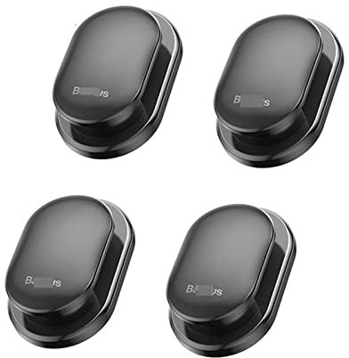 AANAN 4Pcs Auto Clip Haken Kabel Organizer for Kabel Schlüssel Kopfhörer Lagerung Wand Haken Aufhänger Auto Aufkleber Halter Verschluss Clips