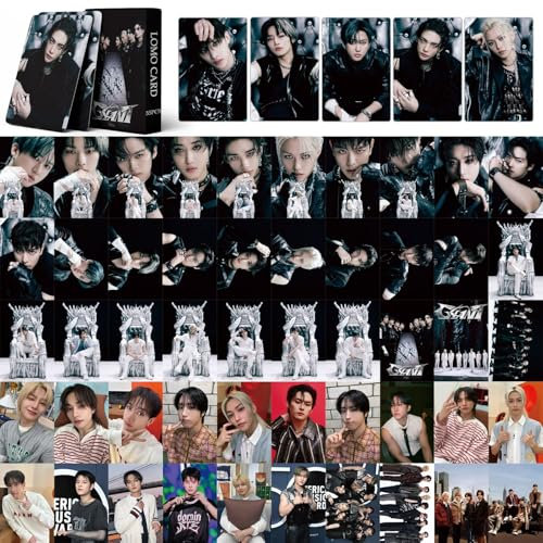 ELEFAD Stray-Kids Fotokarten Stray-Kids Giant Neues Album Mini Merch Poster für Fans 55 Stück