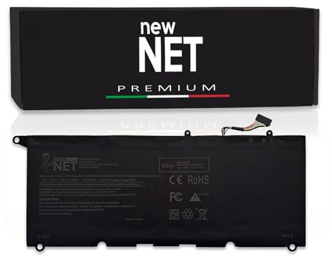 new net - Batteria Premium JD25G Compatibile con dell XPS 13 9343, 9350 [Celle altissima qualità 7.6V - 62Wh - 8150mAh]