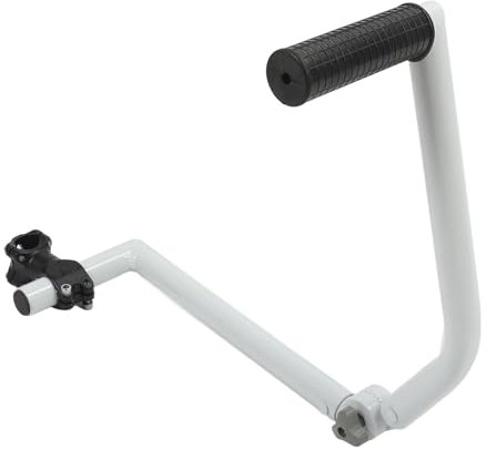 Fadentrimmer-Griff mit Halterungsklemme, Trimmer-Griffverlängerung für Landschaftsbau, Rasenpflege, Hoftrimmen (White)