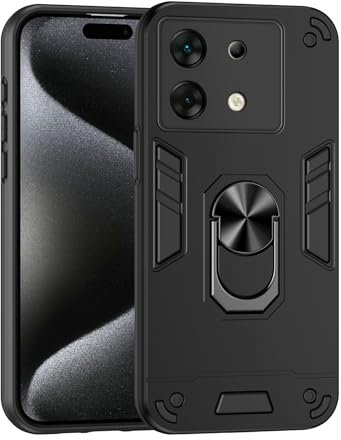 Lucyliy Handyhülle für Infinix Zero 30 5G Hülle [mit Bildschirmschutz aus gehärtetem Glas] Kompatibel mit Infinix Zero 30 5G X6731 Hülle Case Handyhülle Schutzhülle Black
