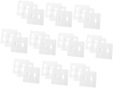 HOMSFOU 30pièces Plaques Isolation Pour Prises Murales Coussins Isolants Silicone Pour Prises Électriques Gaskets De Thermique Sécurisés Et