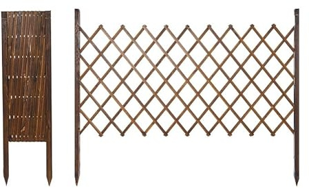 ZBJDX Holzzaun FüR Den AußEnbereich, Ausziehbares Rankgitter FüR Pflanzen, Dekorative Rankgitter FüR Den Garten, Freistehende Gitterpaneele,A,Height 70cm