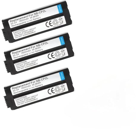 Batterie et chargeur 1800 mAh NB-CP2L NB-CP2LH, compatibles avec Canon SELPHY NB-CP1L, CP1500 CP1300 CP1200 CP910 CP900 CP800 CP790 CP780 CG-CP200(B)