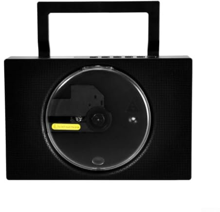 HEBEOT Portable CD Player, Portable Desktop CD Player With Dual HiFi Speakers Wireless Features And Remote 228 * 150 * 50mm(Black)