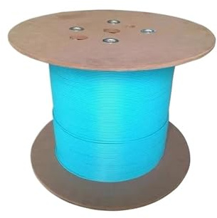 LIUDONGX 100mtr 12 núcleos Paquete Cable de Fibra óptica OM3-150 OM3-300 OM4 Cable Interior 12C multimodo Flexible 150m/300m/550 Span(OM3-300)