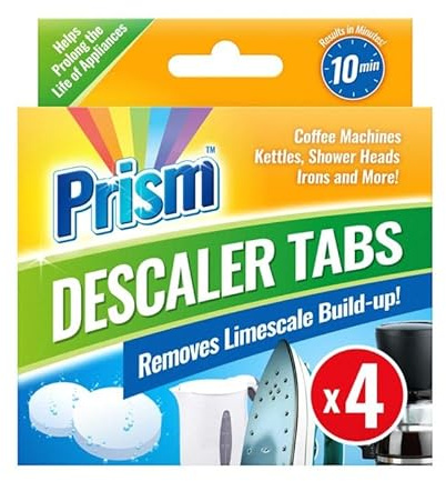 Descaler Tablets 4 Pack Limescale Remover for Kettles, Coffee Machines, Washing Machines & Dishwashers Multi-Purpose Appliance Descaler, Easy-Use Tablets By Kavya Global