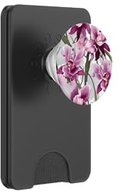 Orchid Flowes Floral PopSockets PopWallet for MagSafe
