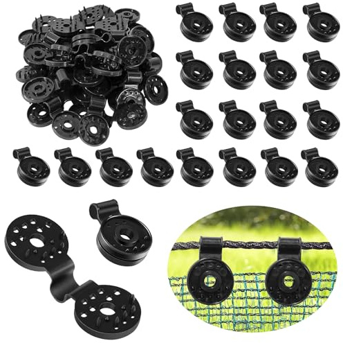 HUXINUP Filet Clips de Filet 120 Pièces Clips pour Toile D'ombrage, Fixation pour Toile d'Ombrage, Brise Vue Résistance Intempéries, pour Filet D'ombrage, Tissu Coupe Vent.