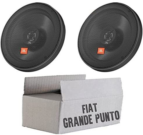 Lautsprecher Einbauset passend mit JBL STAGE2 624 | 2-Wege | 16,5cm Koax für FIAT Grande Punto 199 Front