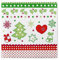Sovie HORECA Weihnachtsserviette Christmas, saugstarke Airlaid-Servietten 40x40 cm, Einwegserviette stoffähnlich mit Wintermotiv, ideal für Weihnachten Advent Adventszeit, 50 Stück