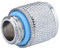 ASHATA 2PCS G1 / 4 Gewinde PC Wasserkühlung Adapter, Messing G1 / 4 Gewinde Computer Fitting Verbinder Adapter 2 Stücke/Set,Geeignet für Computer Wasserkühlung Silberig