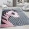 Carpettex Kinderteppich süße Einhorn Design Pink 80 x 150 cm Läufer - Kurzflor Teppich Kinderzimmer für Mädchen und Jungen Pflegeleicht - Waschbarer Spielteppich Babyteppich Gaming Teppich Babyzimmer