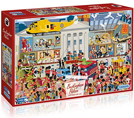 Buckingham Palace - Lifting the Lid 1000 Piece Jigsaw Puzzle Age 8+ | Sustainable Puzzle for Adults | Premium 100% Recycled Board | Great Gift for Adults | Gibsons Games