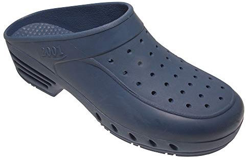 RIB TECHNOLOGIE Sabot de Travail Lavable stérilisable et Anti Statique. Idéal pour Bloc opératoire et Infirmière. Tige et Semelle Marine. P:35