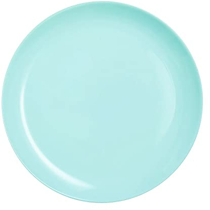 PLATO LLANO T 25 CM DIWALI TURQUESA LUM