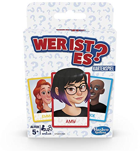 Hasbro E7588GC0 Wer ist es? Kartenspiel für Kinder ab 5 Jahren, Ratespiel für 2 Spieler