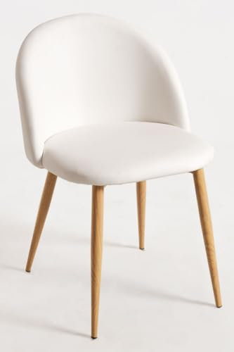 Regalos Miguel - Sillas Comedor - Silla Vint Polipiel - Blanco