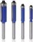 Mesee 4 Pieces Top End Bearing Flush Trim Router Bits Set, 1/4 Inch Shank Industrial Grade Template Pattern Flush Trimming Router Bit Woodworking Milling Cutter Tools - 1/4 5/16 3/8 1/2