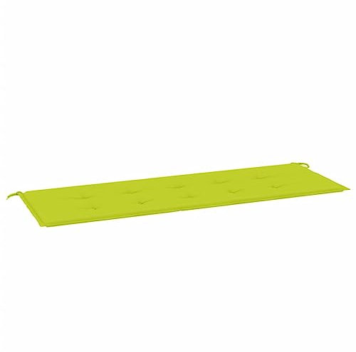 vidaXL Gartenbankauflage, Bankauflage Sitzkissen Outdoor, Polsterauflage Auflage für Gartenbank, Bankpolster Bankkissen, Hellgrün 150x50x3cm Oxford-Gewebe