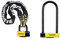Kryptonite Unisex-Erwachsene New York Fahgettaboudit Chain 1415 (14Mm X 150Cm) with Ny Disc 15Mm Shackle Locks, Black/Yellow, (1410) 14mm x 60 & New York LS Fahrradschloss, robust, GK002161, gelb
