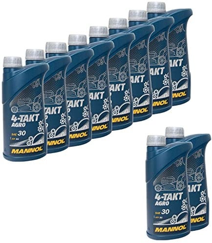 Motoröl für 4-Takt Rasenmäher Agro SAE 30 MANNOL MN7203-1 10 X 1 Liter
