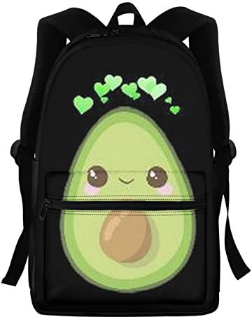 Belidome Kinder-Schulrucksäcke für Mädchen und Jungen, Tagesrucksack, Rucksack, Schulbedarf, leicht, groß, Süße Avocado, Einheitsgröße