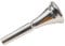 1 x Yootones Französisches Horn Mundstück Standard Horn Mundstück kompatibel mit französischem Horn Ersatzzubehör (Silber)